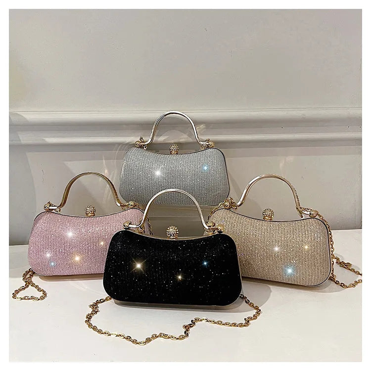 New Fashion Chain Handbags Dinner Banquet Bags Shoulder Luxury Unique Evening Handbags Party Clutch Vintage Underarm Bag Satchel