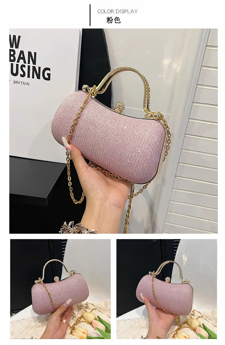 New Fashion Chain Handbags Dinner Banquet Bags Shoulder Luxury Unique Evening Handbags Party Clutch Vintage Underarm Bag Satchel