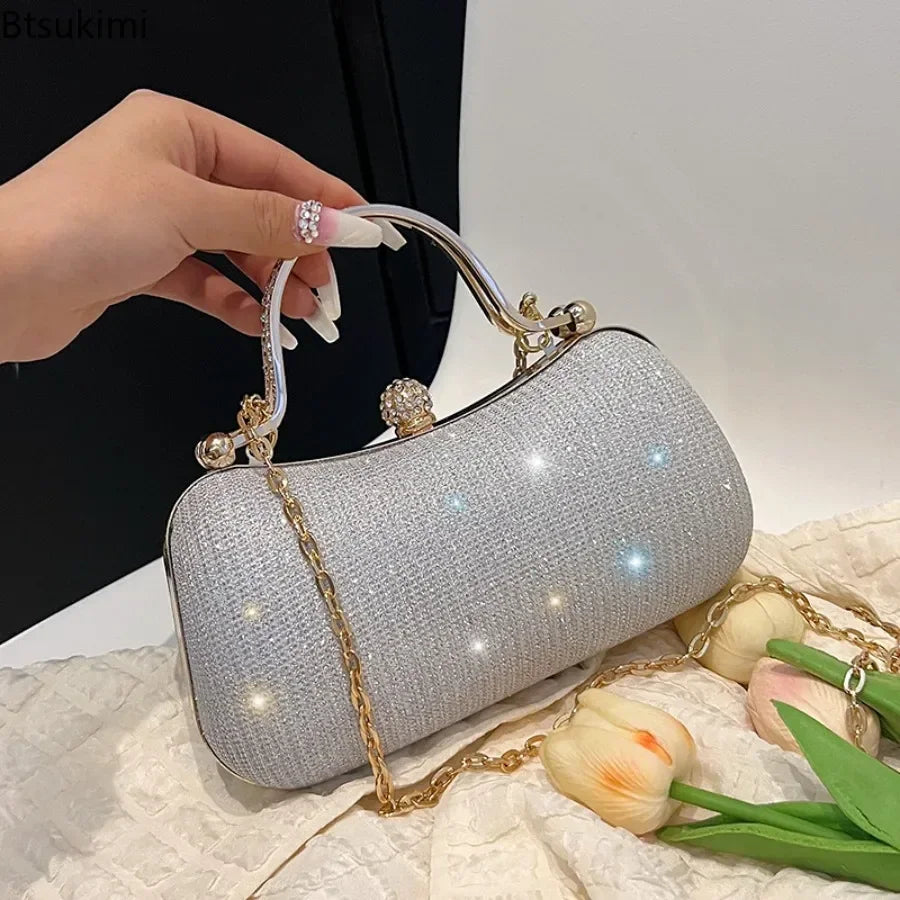 New Fashion Chain Handbags Dinner Banquet Bags Shoulder Luxury Unique Evening Handbags Party Clutch Vintage Underarm Bag Satchel