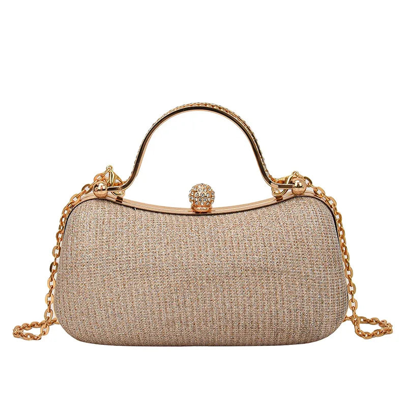 New Fashion Chain Handbags Dinner Banquet Bags Shoulder Luxury Unique Evening Handbags Party Clutch Vintage Underarm Bag Satchel