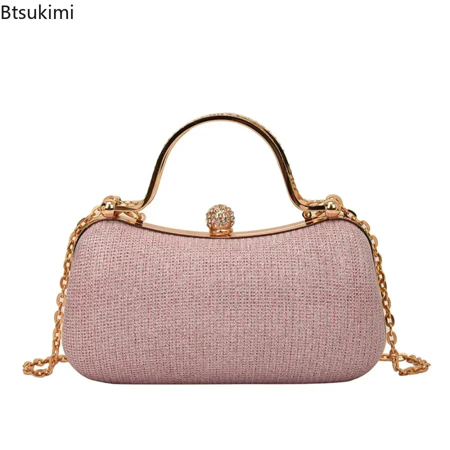 New Fashion Chain Handbags Dinner Banquet Bags Shoulder Luxury Unique Evening Handbags Party Clutch Vintage Underarm Bag Satchel