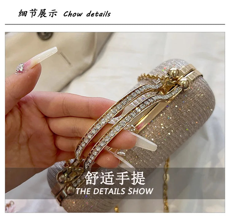 New Fashion Chain Handbags Dinner Banquet Bags Shoulder Luxury Unique Evening Handbags Party Clutch Vintage Underarm Bag Satchel