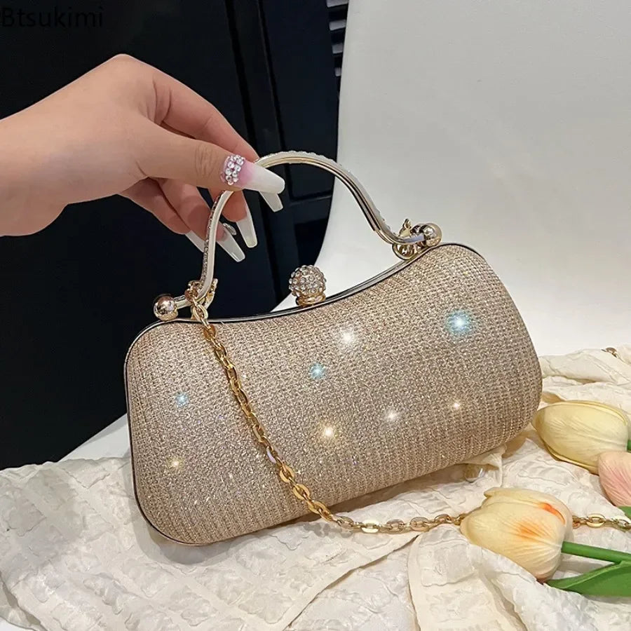 New Fashion Chain Handbags Dinner Banquet Bags Shoulder Luxury Unique Evening Handbags Party Clutch Vintage Underarm Bag Satchel