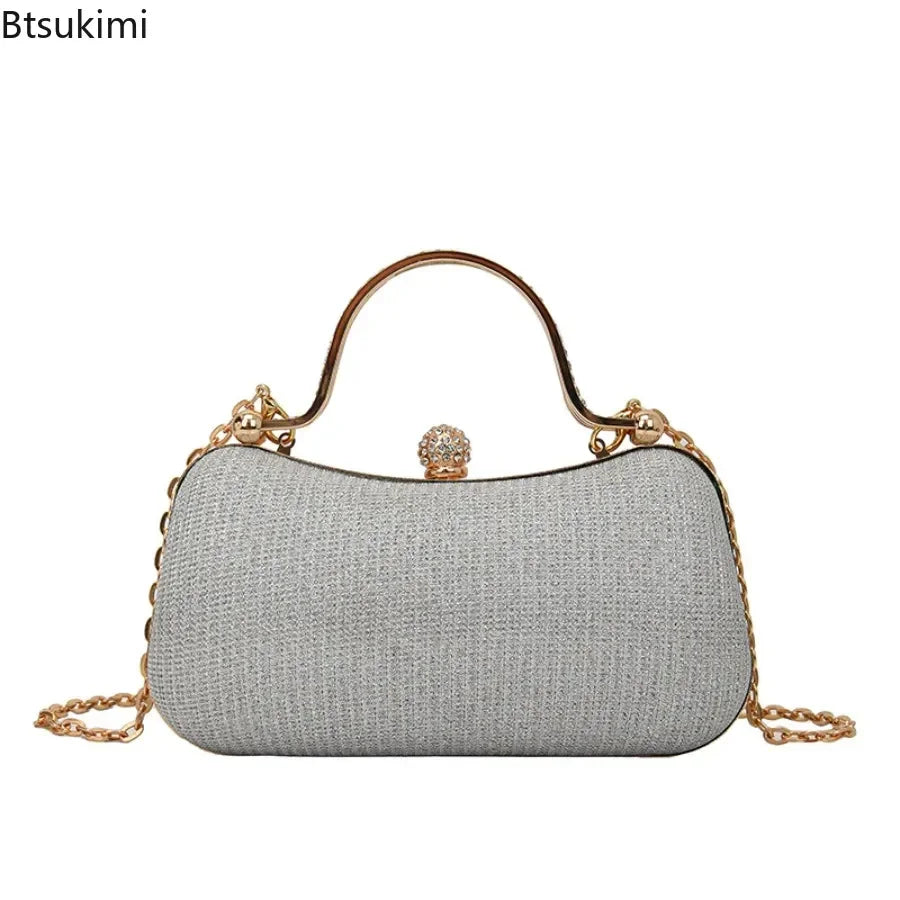 New Fashion Chain Handbags Dinner Banquet Bags Shoulder Luxury Unique Evening Handbags Party Clutch Vintage Underarm Bag Satchel
