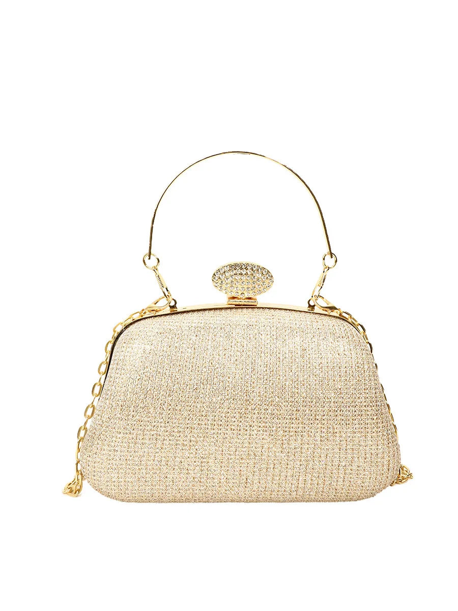 Chain Evening Bag Dinner Shoulder Bag for Women Handbag - Fashion Crossbody Bags Vintage Elegant Rhinestones Clutch Bag 2025 New