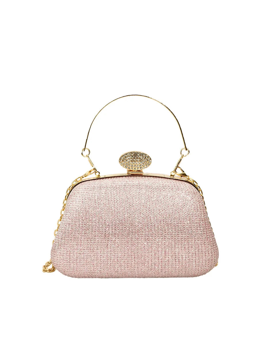 Chain Evening Bag Dinner Shoulder Bag for Women Handbag - Fashion Crossbody Bags Vintage Elegant Rhinestones Clutch Bag 2025 New